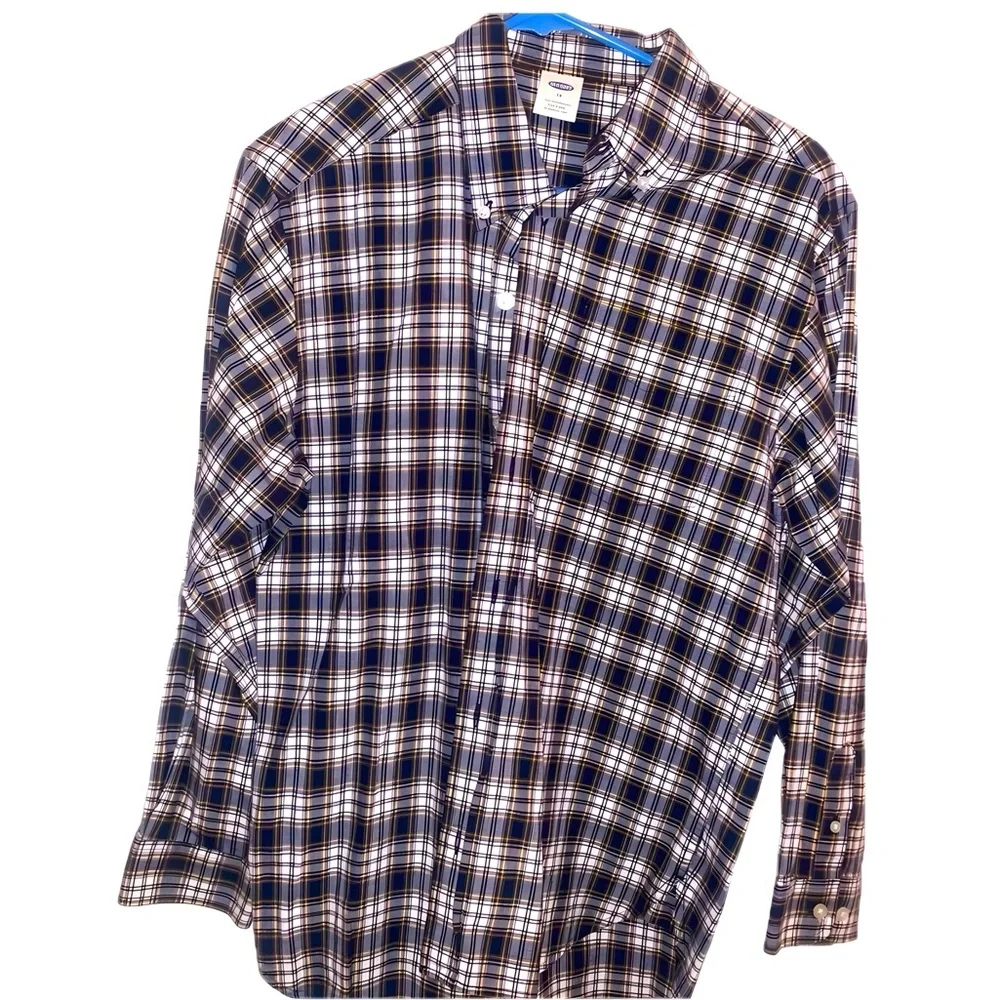 Old Navy Plaid/Check Size 14 Boys Button Down Cotton Shirt